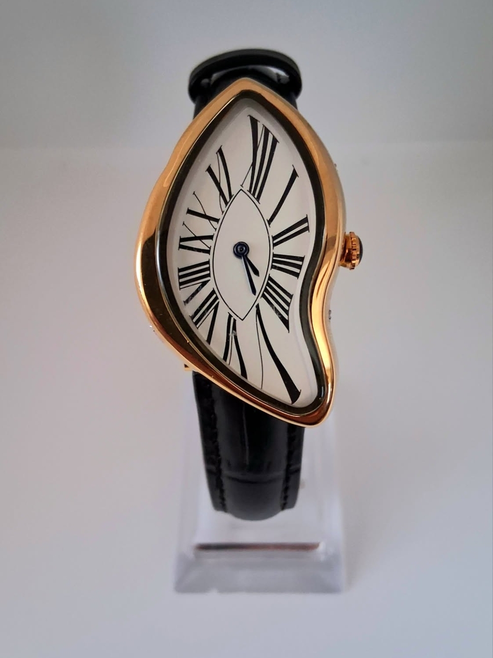 New Women's Abstract 'Crash Melt' Leather Fashion Watch